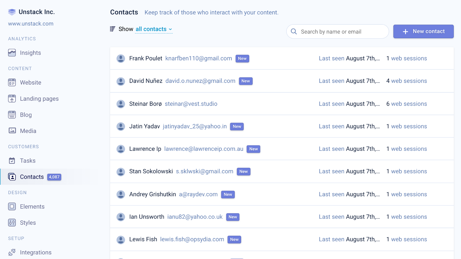 Integração do Unstack ao HubSpot Conecteos hoje
